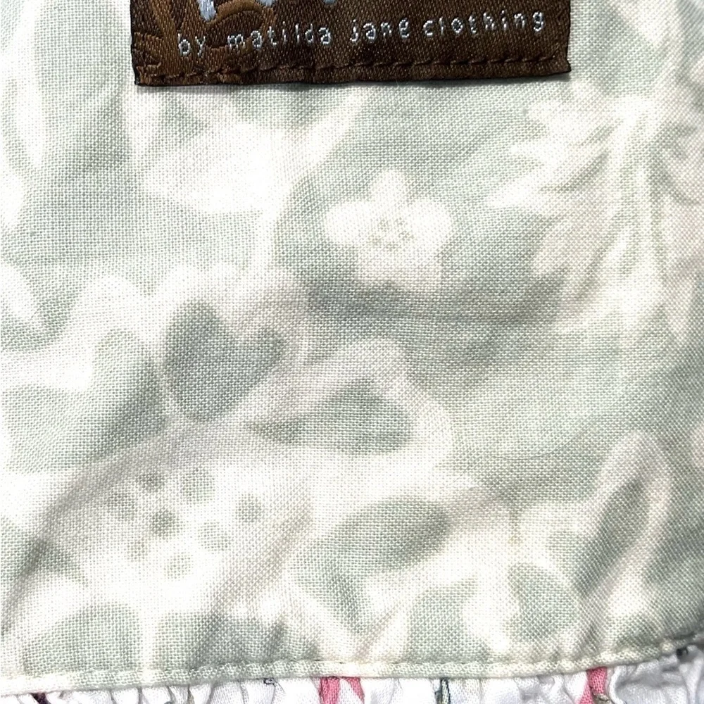 Matilda Jane Platinum Mermaid Floral Size 6 Knot Dress #3/7 RARE!! Special Run